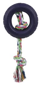 Rubberized Dog Chew Rope and tire